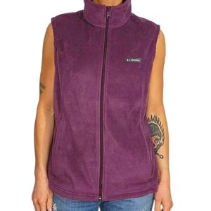 Columbia Cozy Fleece Vest Size X Large Purple